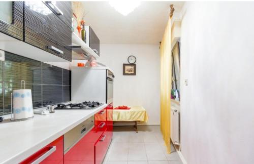 Kuchyň nebo kuchyňský kout v ubytování Slatka sobica za dvoje sa upotrebom zajednicke kuhinje i kupaonice