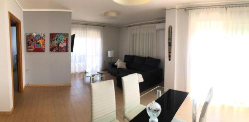 Posezení v ubytování Casa Rural Rosa Apartamento