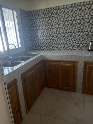 Η κουζίνα ή μικρή κουζίνα στο Villa à SALY Diambars