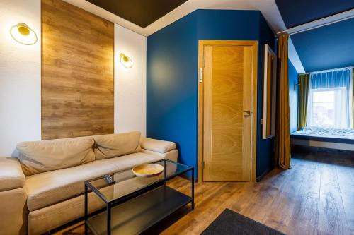 Χώρος καθιστικού στο Apartments in Kaunas