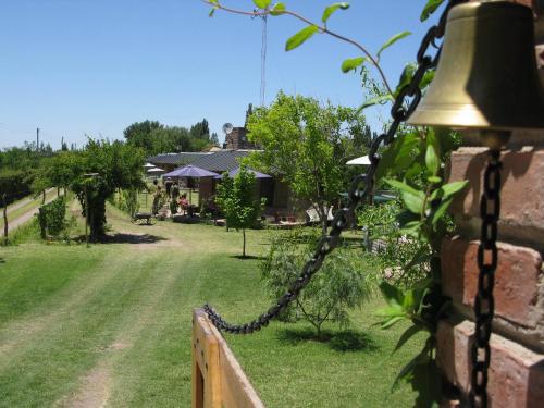 A garden outside Complejo Los Ciruelos