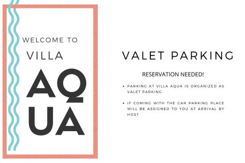 a white and black invitation to avalet party at VILLA AQUA - Adults Only in Bol
