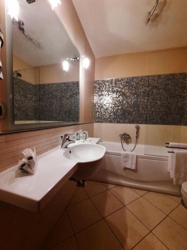 Koupelna v ubytování Santa Caterina Park Hotel