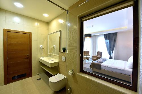 Koupelna v ubytování Hotel Lazaro