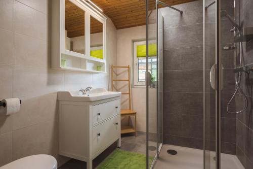 Koupelna v ubytování Ferienwohnungen Villa Salzweg