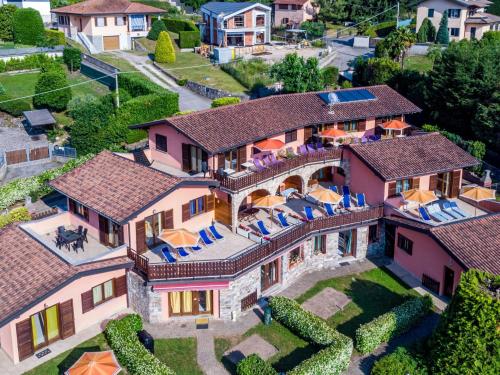 an aerial view of a house at Holiday Home Residenza Agrifoglio-11 by Interhome in Luino