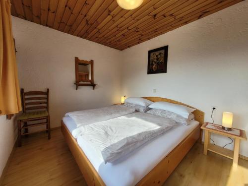 Postel nebo postele na pokoji v ubytování Haus Bergleiten