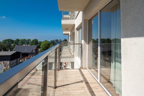 Balcone o terrazza di Słoneczna 10a w Jarosławcu Apartamenty nad morzem