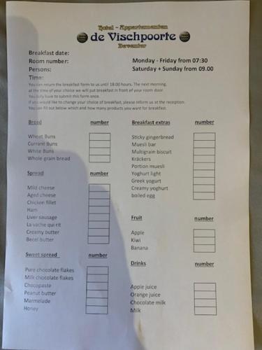 a white piece of paper with the words die vyssotide at Kleinschalig Hostel in Deventer, centrum stad, aan de IJssel, in Deventer