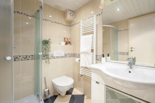 Kúpeľňa v ubytovaní Apartmani Toplice