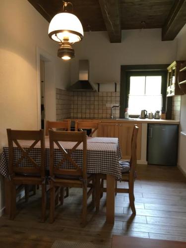 Kuchyň nebo kuchyňský kout v ubytování Apartmány Štefanova