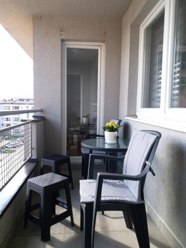 En balkon eller terrasse på Apartman M&S