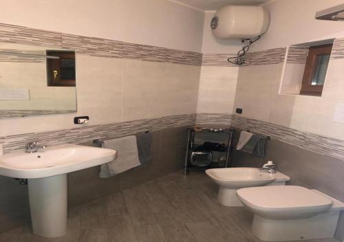 Koupelna v ubytování B&B Camelie