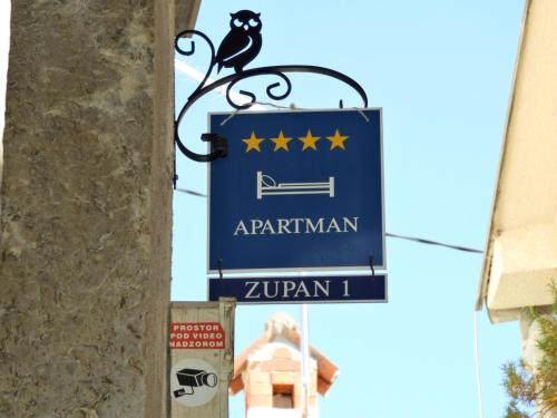 a sign for a paritarian zurich synagogue at Zupan 1 - apartman in Krk