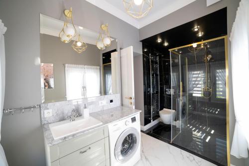 Kúpeľňa v ubytovaní Sopot Haffnera Apartament