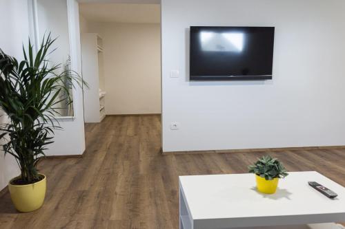 Μια τηλεόραση ή/και κέντρο ψυχαγωγίας στο ININ APARTMENTS