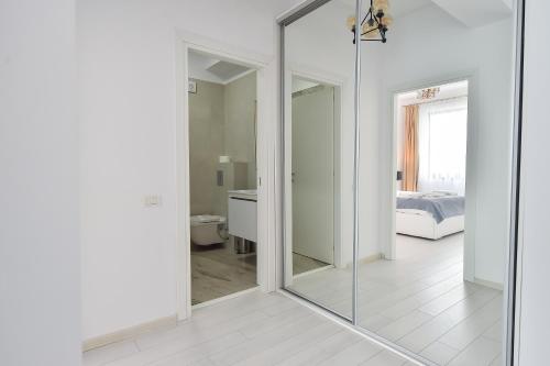 Ένα μπάνιο στο Aparthotel Building Stefan