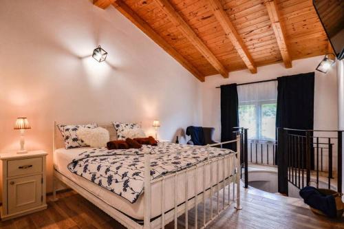 Un ou plusieurs lits dans un hébergement de l'établissement Lovely Istrian house - Šegon