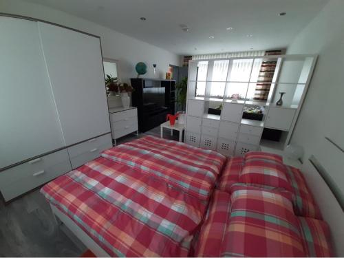 Postel nebo postele na pokoji v ubytování Ferienwohnung Inge