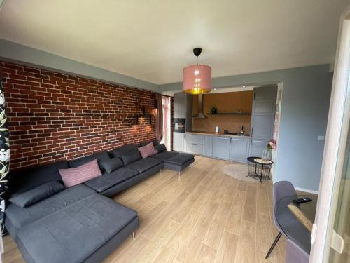 Χώρος καθιστικού στο Hello Mountains Apartaments Sinaia