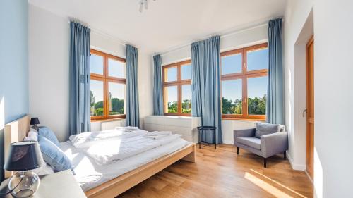 Postel nebo postele na pokoji v ubytování Apartamenty Sun & Snow Międzyzdroje Promenada