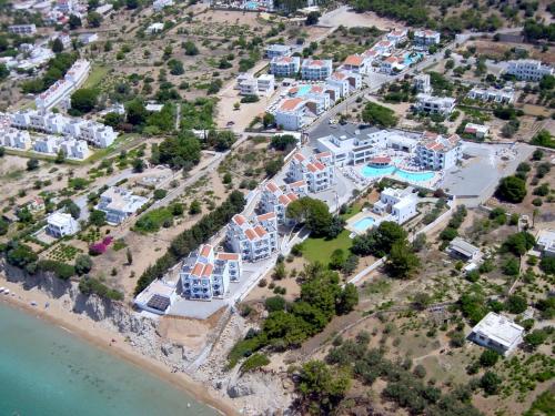 an aerial view of a resort on the beach at Lindia Thalassa in Pefki Rhodes