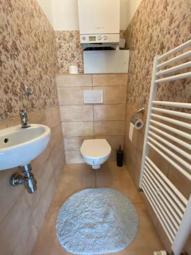 Ванная комната в Luxusný apartmán Kanianka, Bojnice a okolie