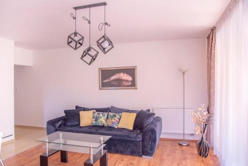 Χώρος καθιστικού στο Apartamenty Kornel