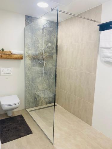 Ένα μπάνιο στο Garden Apartments Bled