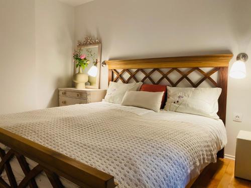 Ένα ή περισσότερα κρεβάτια σε δωμάτιο στο Garden Apartments Bled