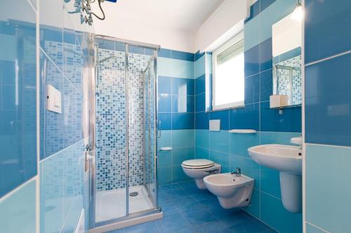 Koupelna v ubytování La Finestra Sul Mare