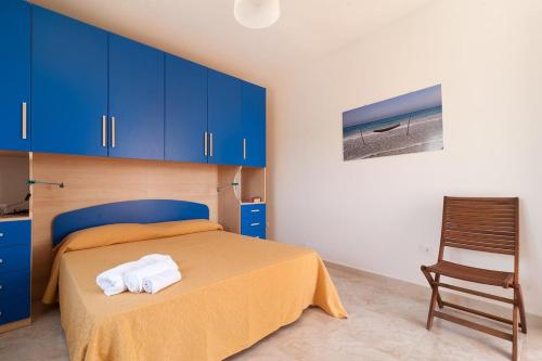 Postel nebo postele na pokoji v ubytování La Finestra Sul Mare