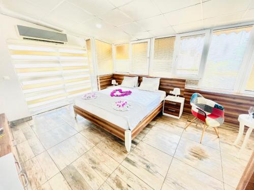 Katil atau katil-katil dalam bilik di Ale Park Hotel Apartments