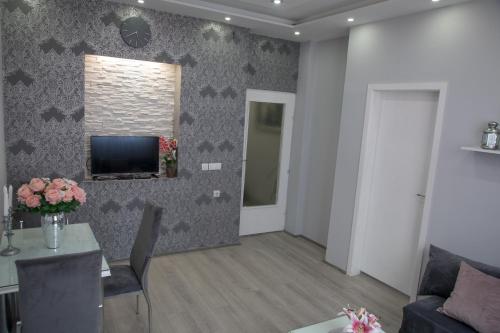 TV a/nebo společenská místnost v ubytování DIS apartman 1