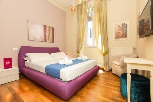Posteľ alebo postele v izbe v ubytovaní Spanish Steps Exclusive Rental in Rome