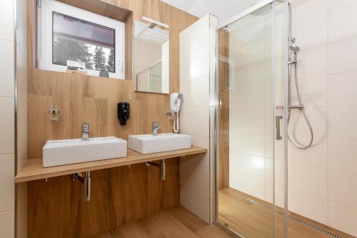 Ένα μπάνιο στο Apartmány Bachledka