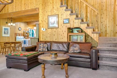 Posezení v ubytování Yakima River Cabin