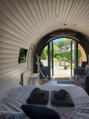 Posezení v ubytování Seren Garden Pod