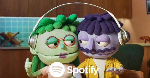 two kermit the frog puppeteers wearing headphones at Discoverequador in Tonsupa
