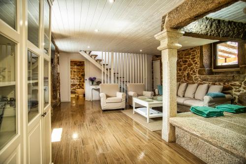 Χώρος καθιστικού στο Casa Rural Costa Azul