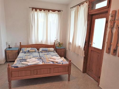 Postel nebo postele na pokoji v ubytování Room for two in House of relax Ahtopol