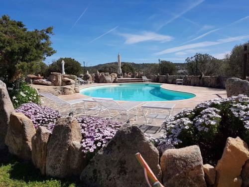 Swimmingpoolen hos eller tæt på Holiday home in Arzachena Cannigione 38703
