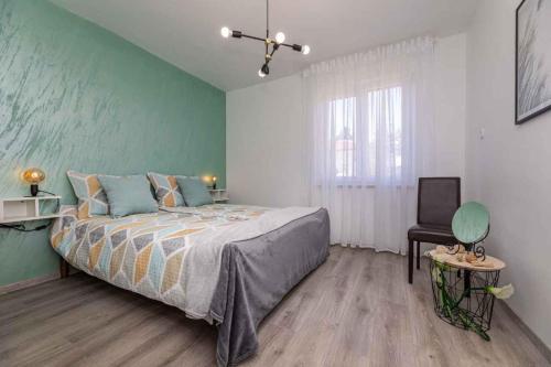 Postel nebo postele na pokoji v ubytování Apartment in Silo - Insel Krk 13505