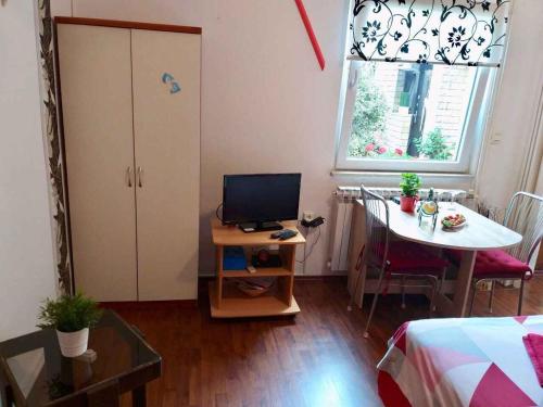 TV a/nebo společenská místnost v ubytování Apartment in Core area of Medulin