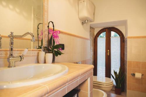 Ванна кімната в Casa di campagna