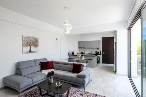 Η κουζίνα ή μικρή κουζίνα στο Solaar Apartments st Lazarous