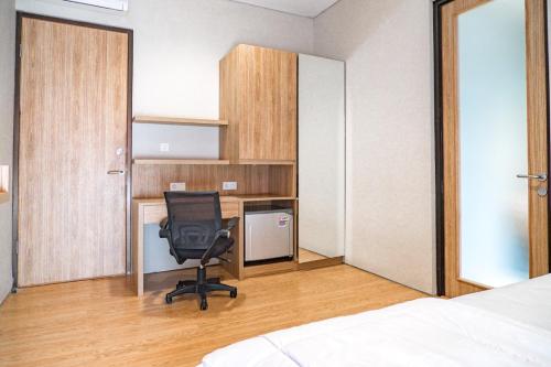 Kuchyň nebo kuchyňský kout v ubytování Three J Residence