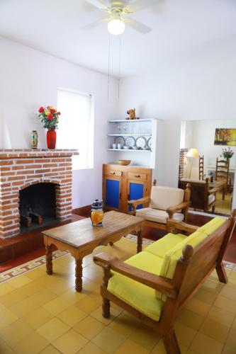 Χώρος καθιστικού στο Suites Santo Domingo