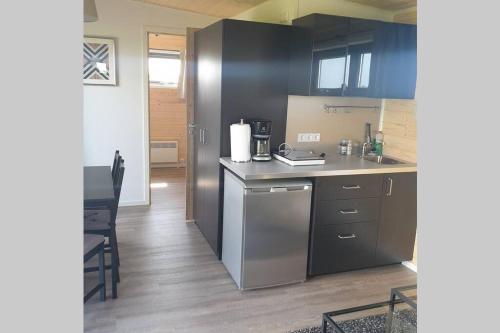 Hólmasel Riverside Cabin 2にあるキッチンまたは簡易キッチン