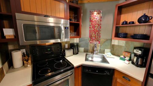 Majoituspaikan Embarc Panorama keittiö tai keittotila